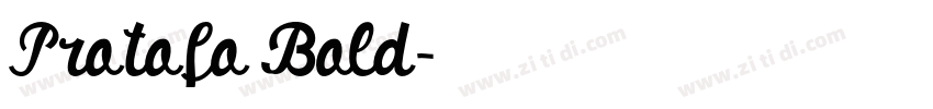 Protofo Bold字体转换